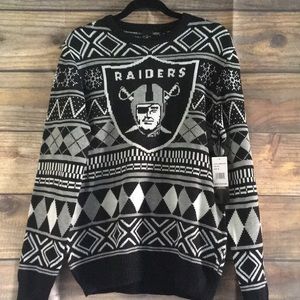 NWT Oakland/Las Vegas Raiders NFL Team Sweater SzM